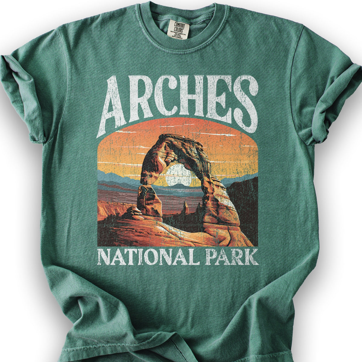 Arches National Park "Big and Bold" T-Shirt - Light Green