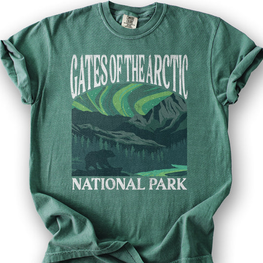 Gates of the Arctic National Park "Big and Bold" T-Shirt - Light Green