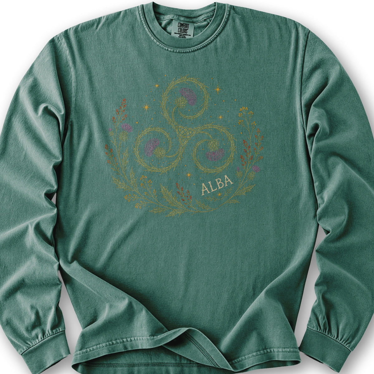 Alba Autumn Triskele Long Sleeve Shirt - Light Green