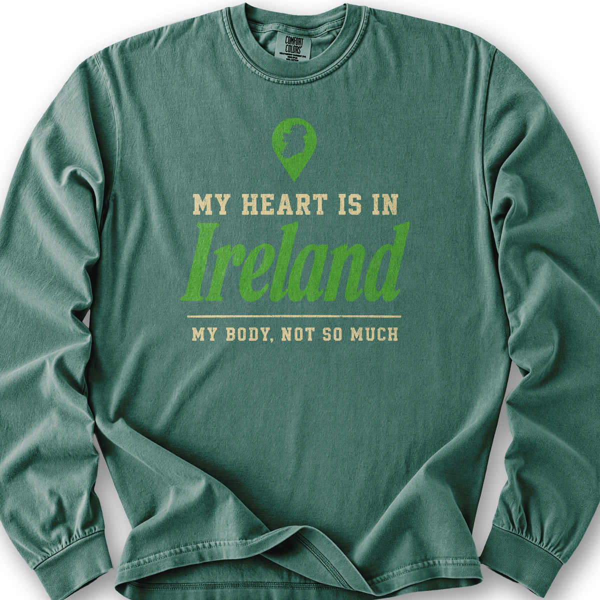 Heart Ireland Location Long Sleeve Shirt