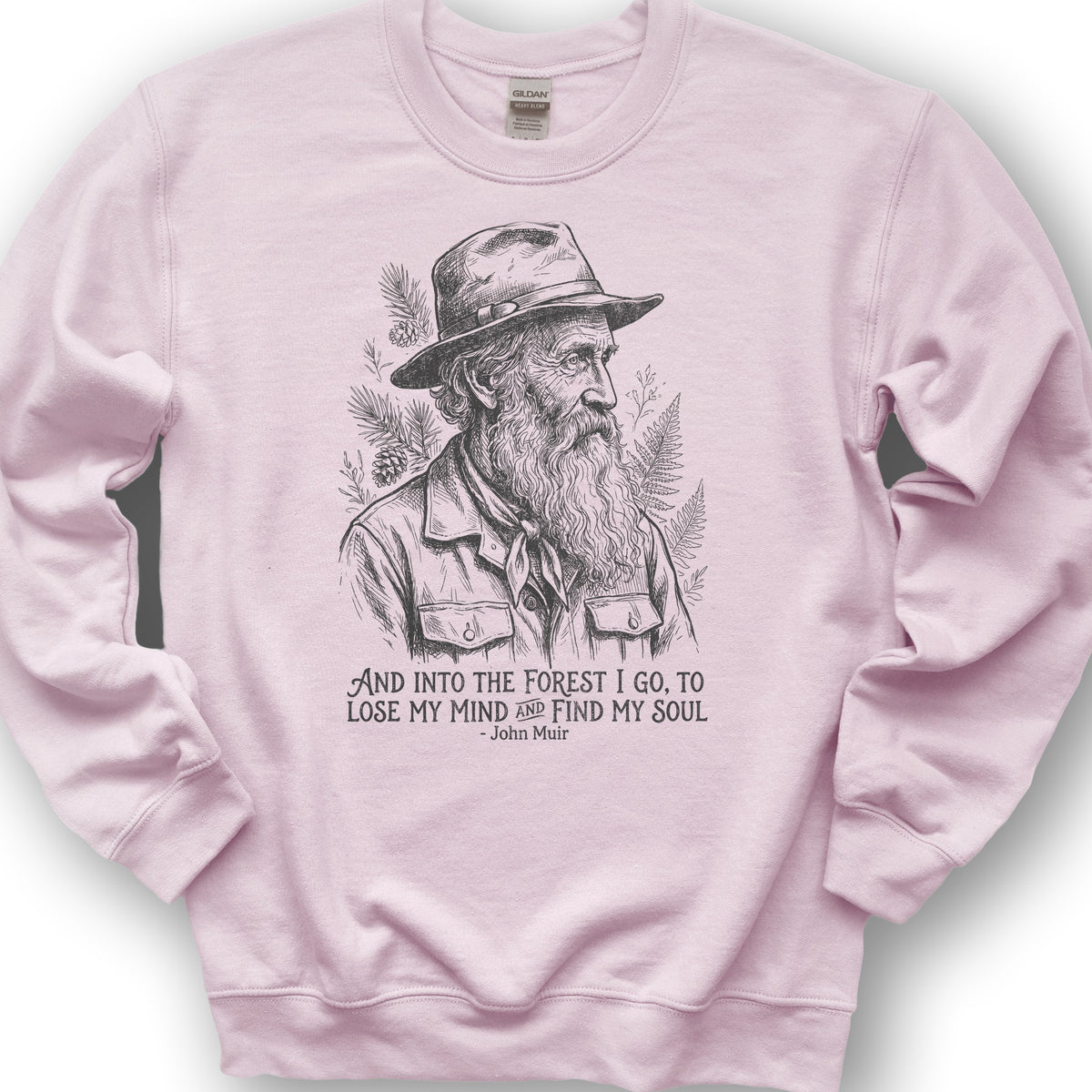 John Muir Forest Soul Sweatshirt - Light Pink