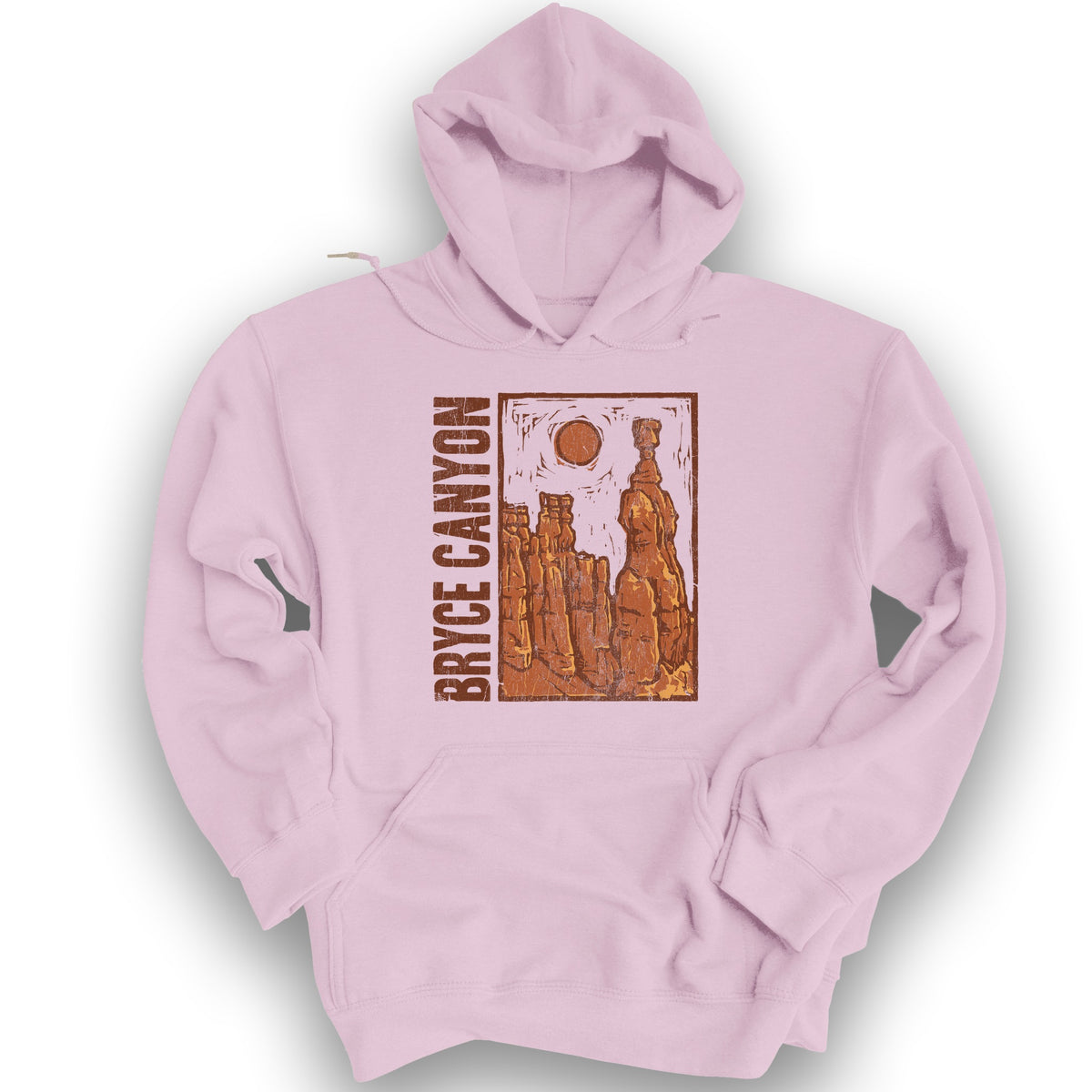 Bryce Canyon Hoodoo Hoodie - Light Pink