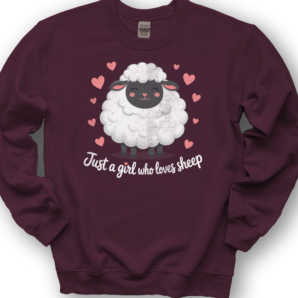 Just A Girl Sheep Sweatshirt