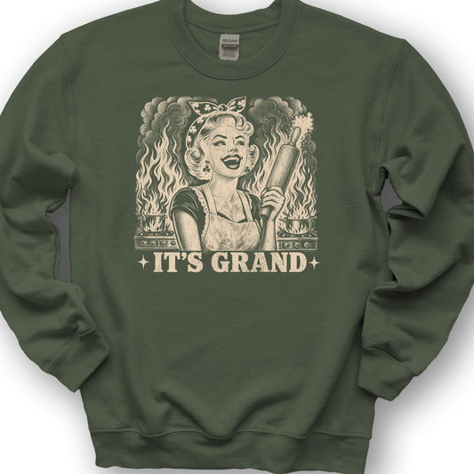 It's Grand Irish Sweatshirt - Military Green