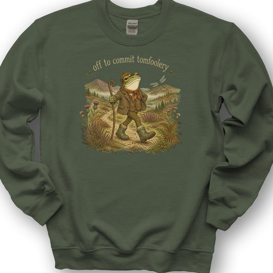 Tomfoolery Frog Sweatshirt