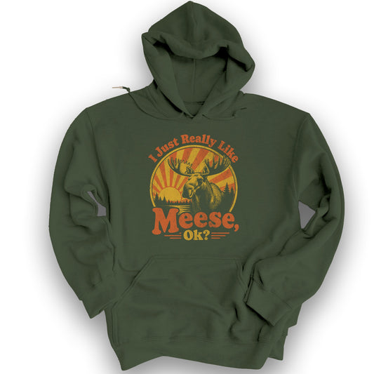 Really Like Meese Hoodie - Military Green