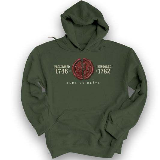 1746 Remembered Seal Hoodie - Military Green