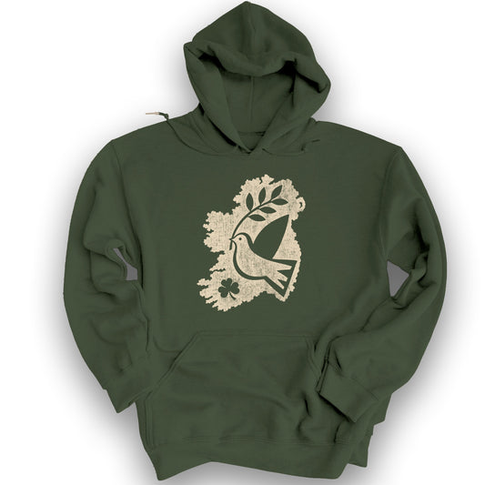 Éire Olive Branch Hoodie - Military Green