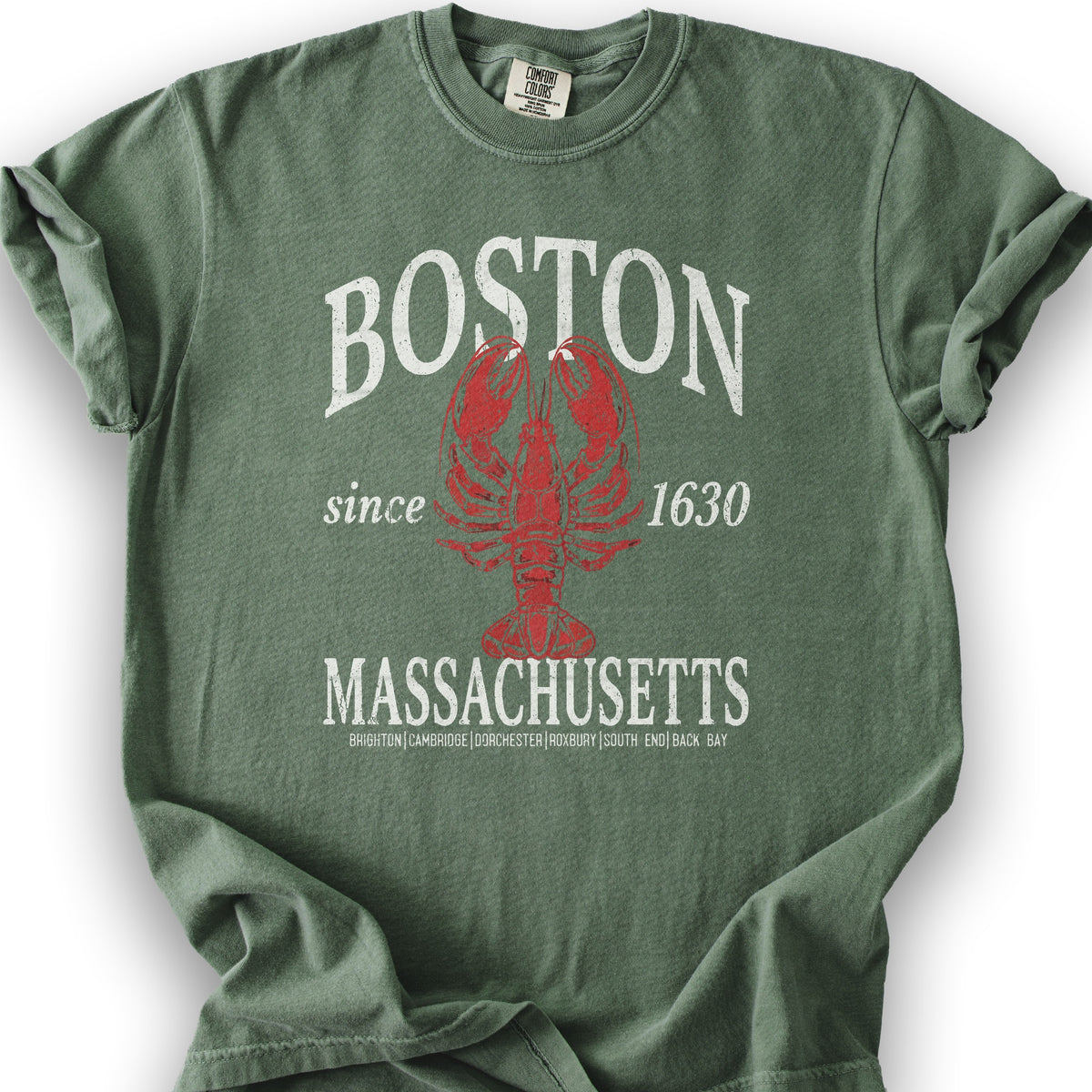 Boston Classic Lobster T-Shirt - Moss