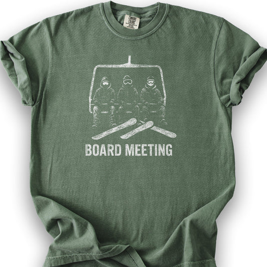 Board Meeting Goofy Rider T-Shirt - Moss