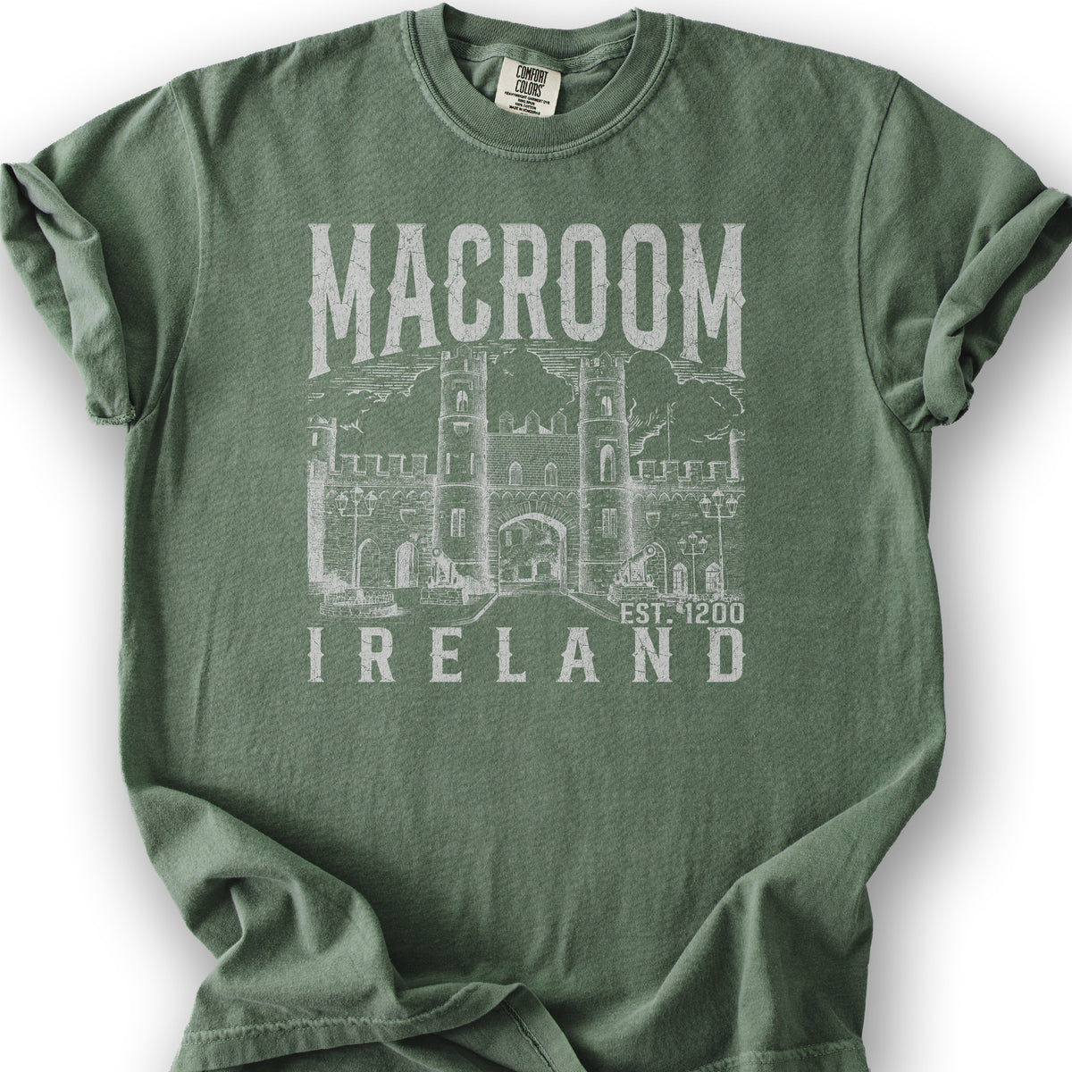Macroom Ireland Sketch T-Shirt - Moss