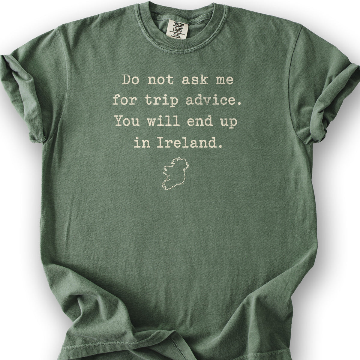 Trip Advice Ireland T-Shirt - Moss