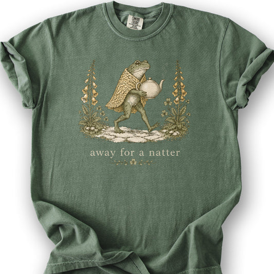 Natter Frog T-Shirt - Moss