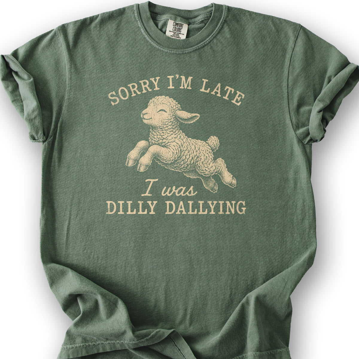 Dilly Dallying T-Shirt - Moss