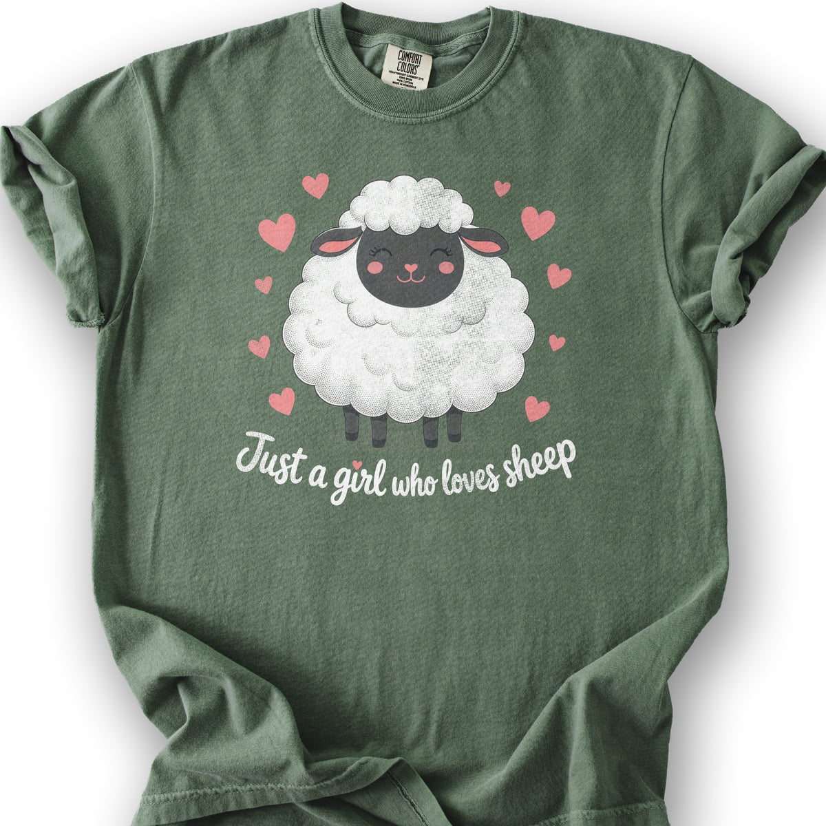 Just A Girl Sheep T-Shirt