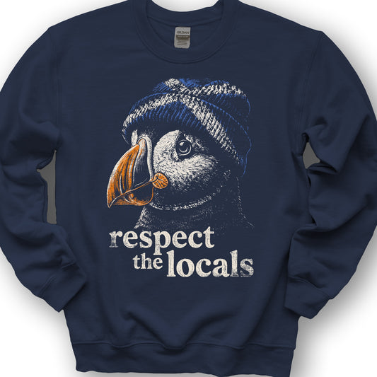 Puffin Scotland Beanie Sweatshirt - Navy