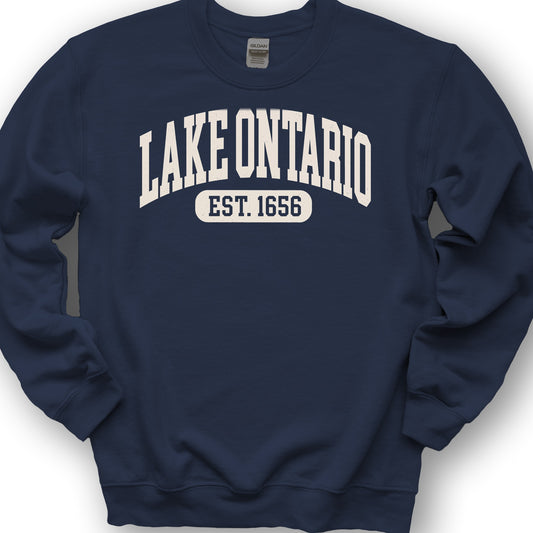 Bargain Bin Overstock! Lake Ontario Varsity Sweatshirt - Navy
