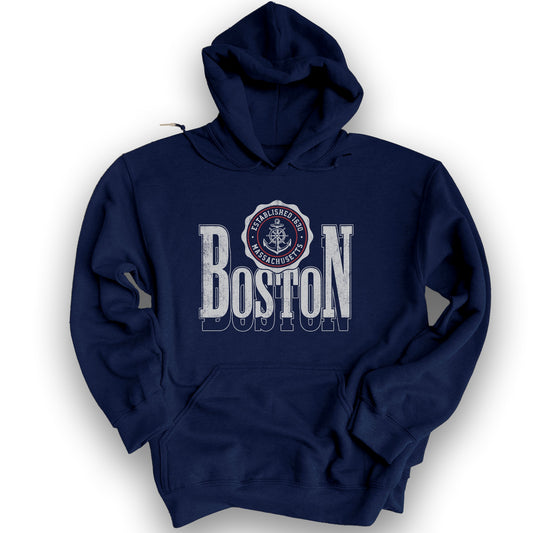Boston Scoop Hoodie - Navy