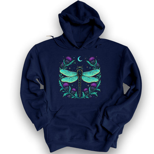 Lunar Dragonfly Hoodie - Navy