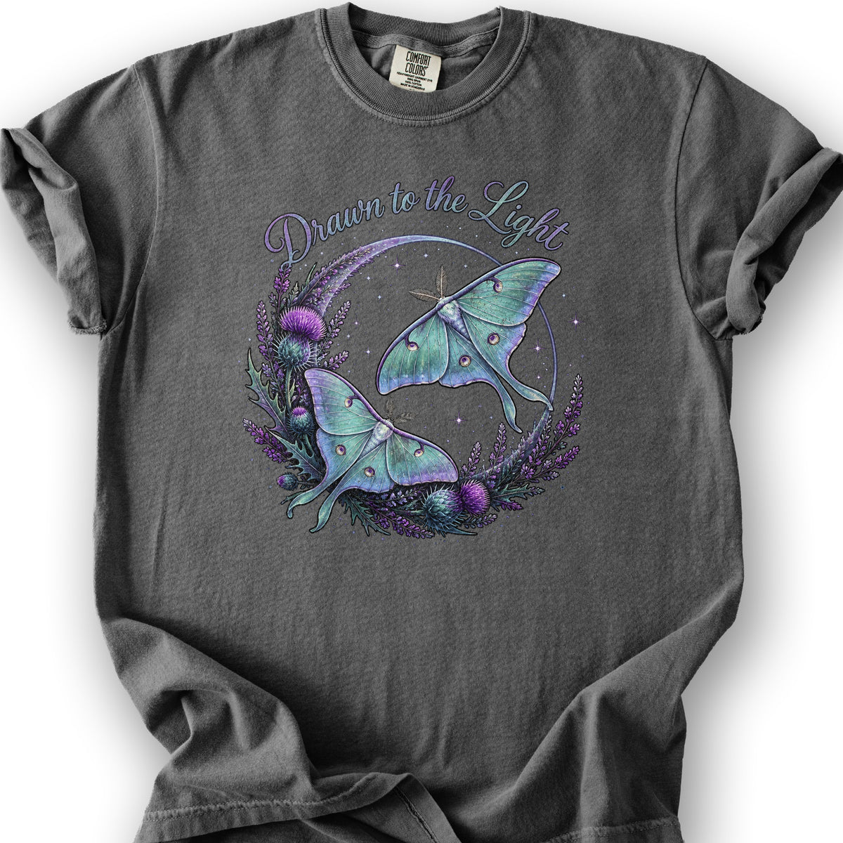 Drawn To The Light T-Shirt - Pepper
