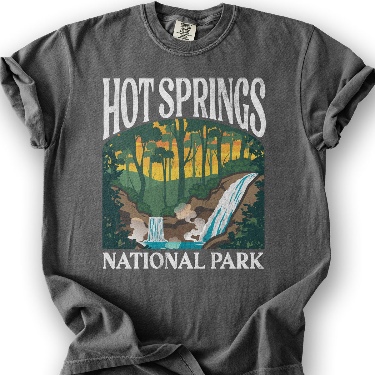 Hot Springs National Park "Big and Bold" T-Shirt - Pepper