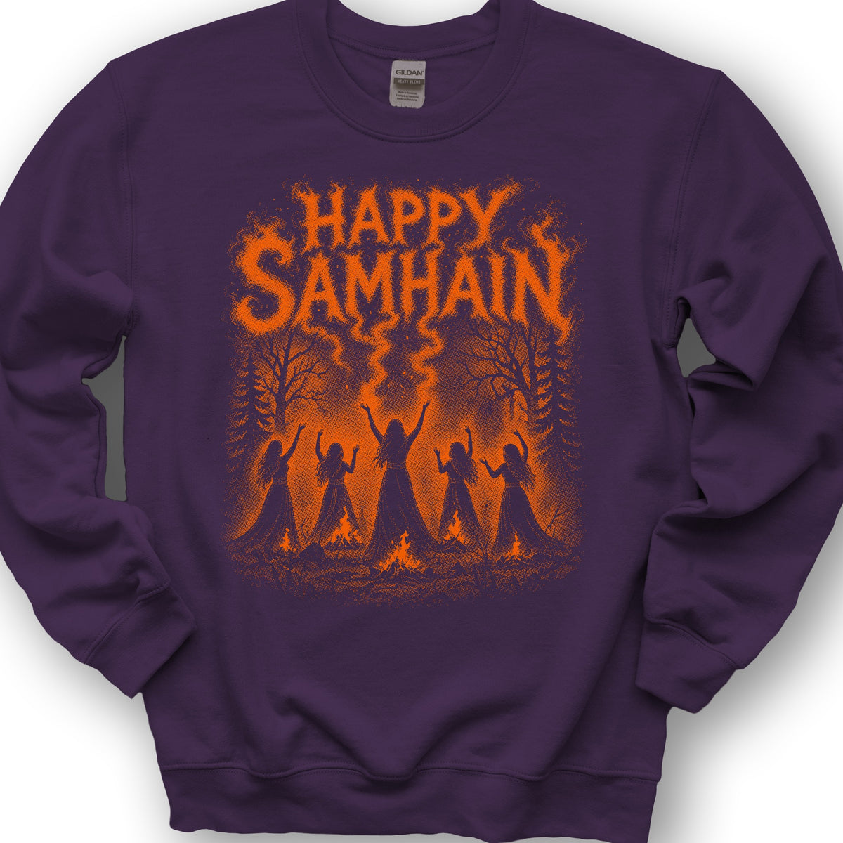 Happy Samhain Druid Sweatshirt - Purple