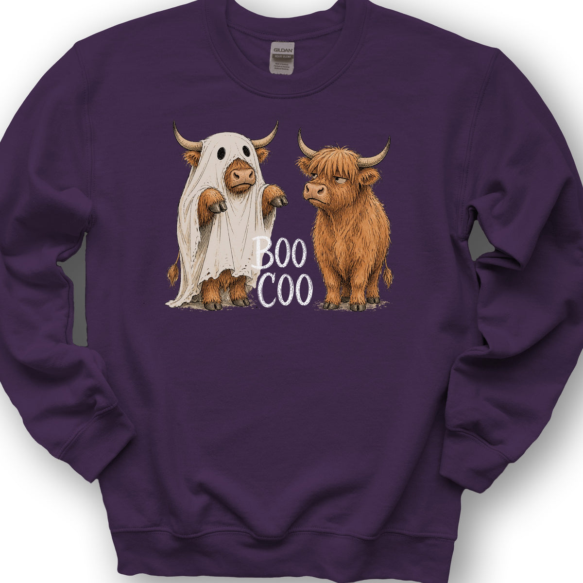 Boo Coo Duo Sweatshirt - Purple