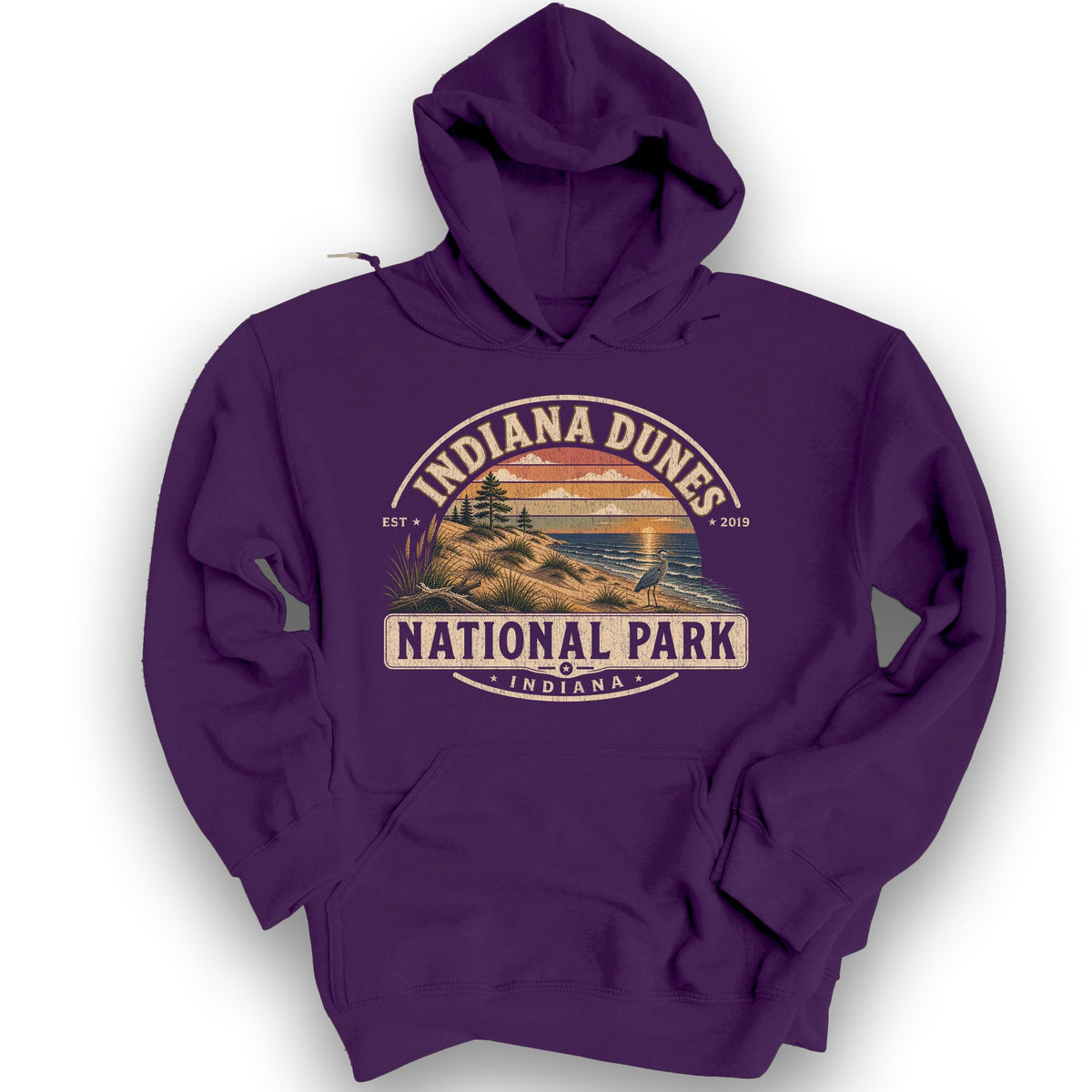 Indiana Dunes Medallion Hoodie - Purple