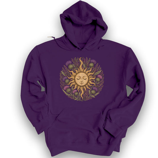 Thistle Celestial Sun Hoodie - Purple