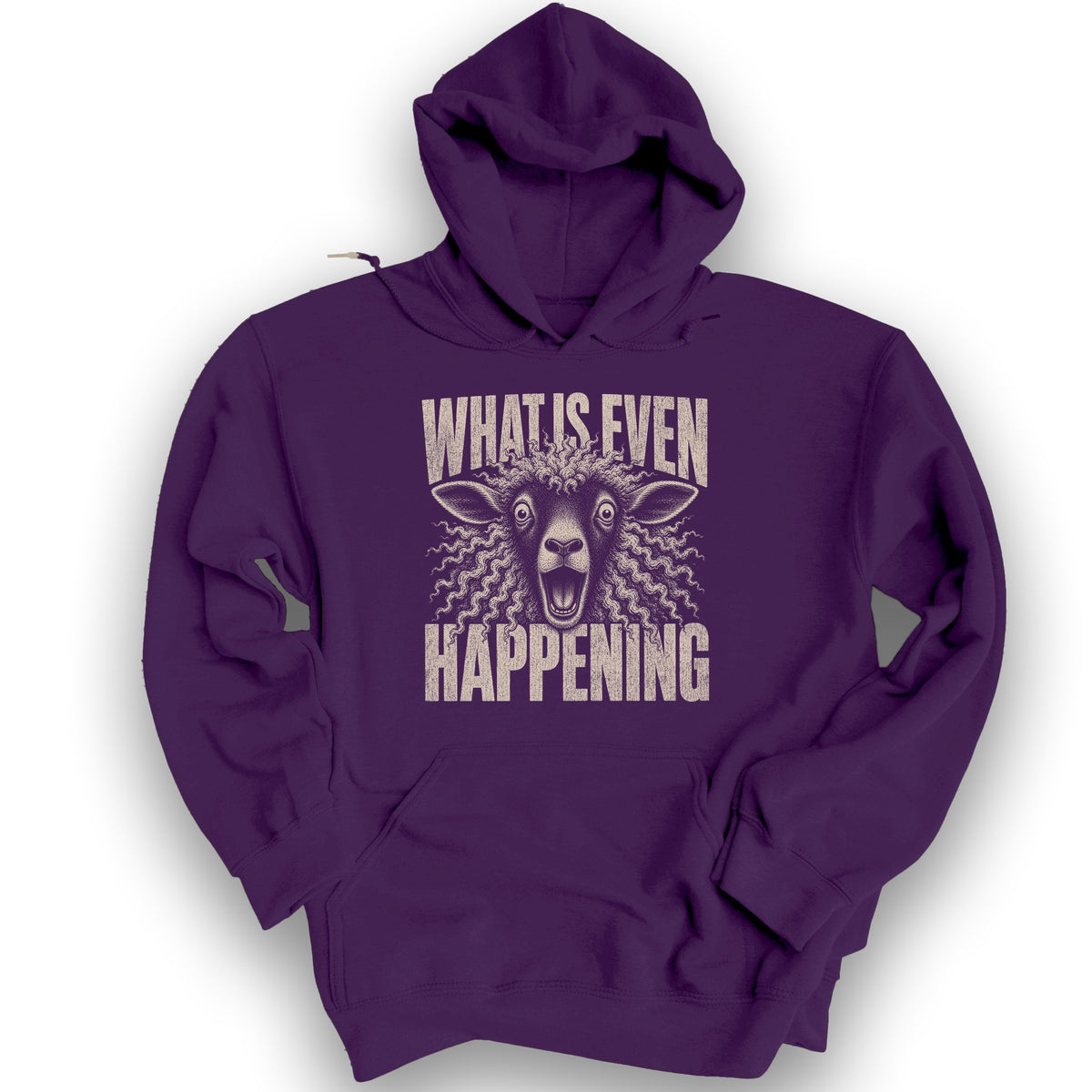 Sheep Happening Hoodie - Purple