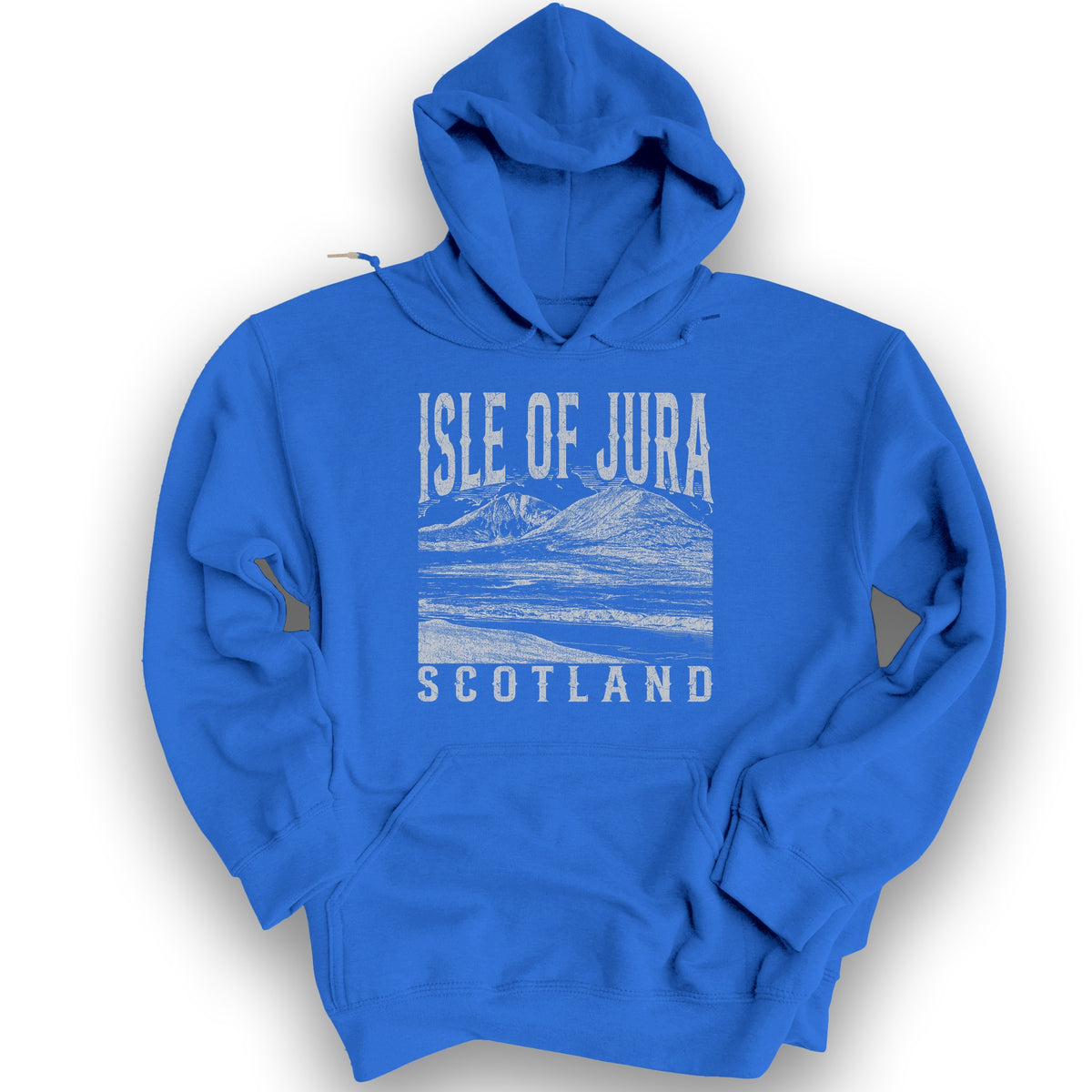 Isle of Jura Scotland Sketch Hoodie - Royal