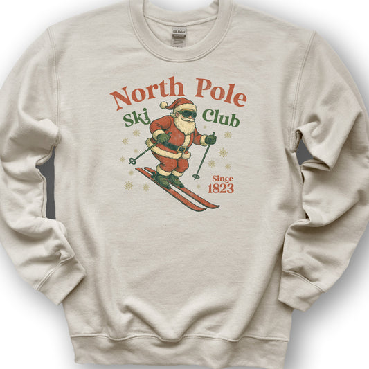 North Pole Ski Club Sweatshirt - Sand
