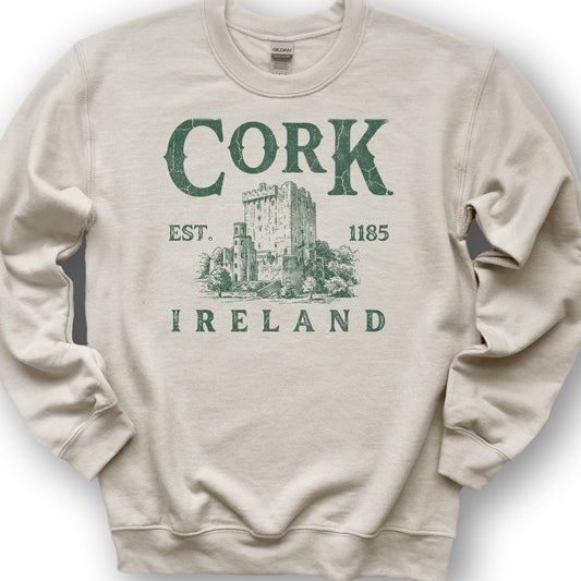 Cork Vintage Print Sweatshirt - Sand