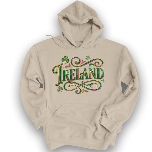 Ireland Glitter Pop Hoodie - Sand
