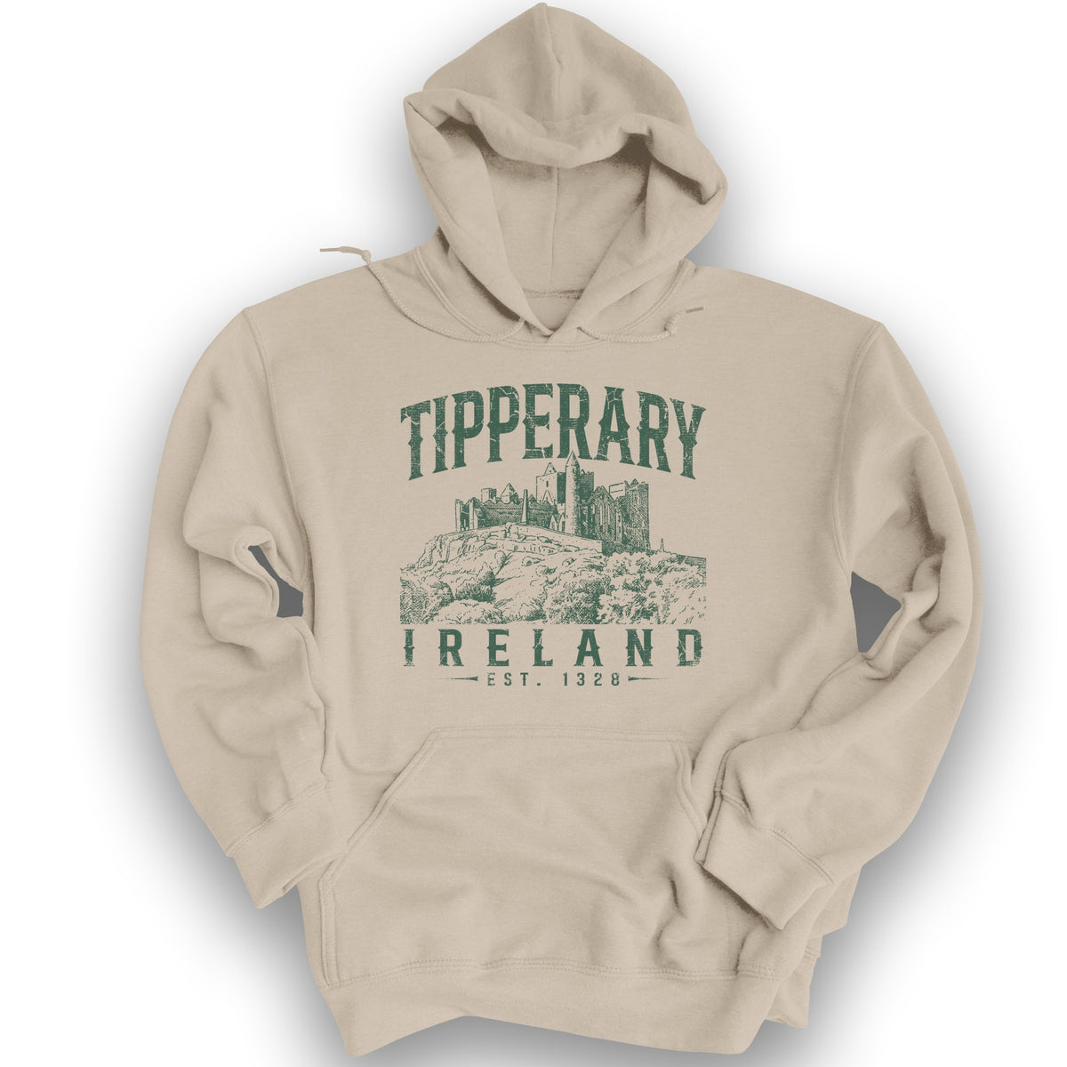 Tipperary Ireland Vintage Hoodie - Sand