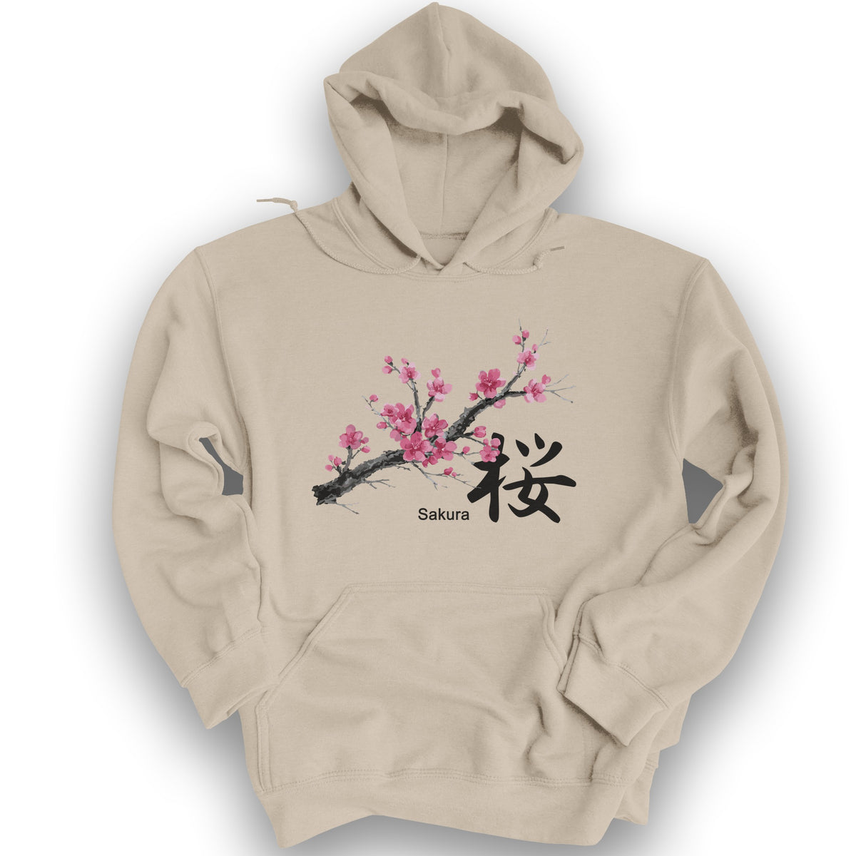 Cherry Blossom Sakura Hoodie - Sand