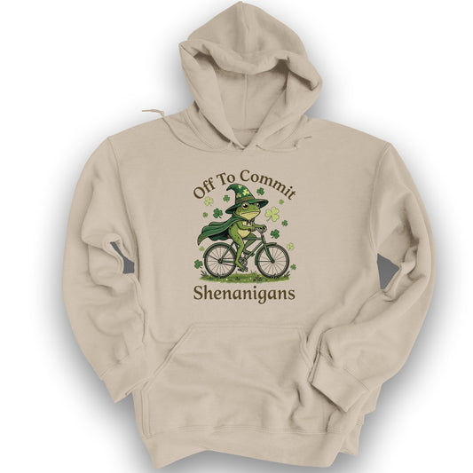 Frog Shenanigans Hoodie - Sand