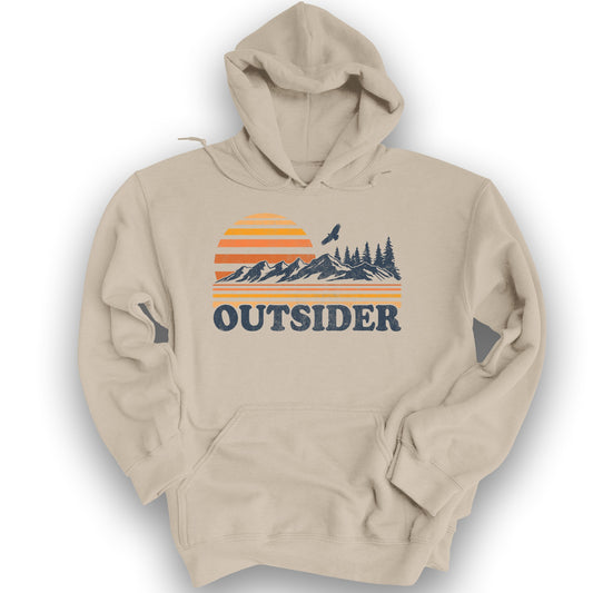 Outsider Vintage Mountains Hoodie - Sand