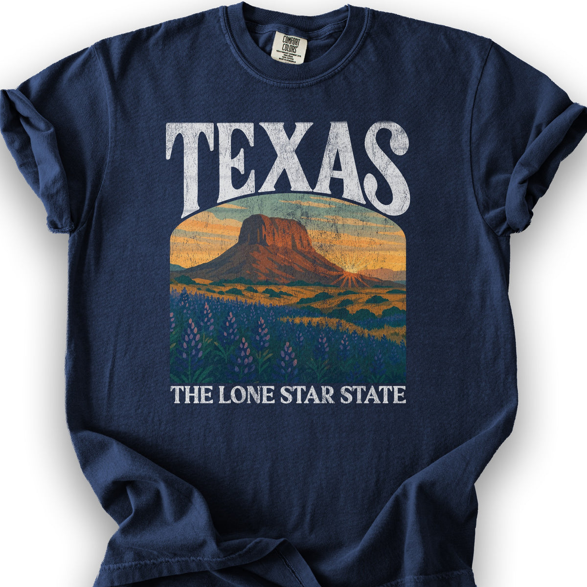 Texas Lone Star State "Big and Bold" T-Shirt - True Navy