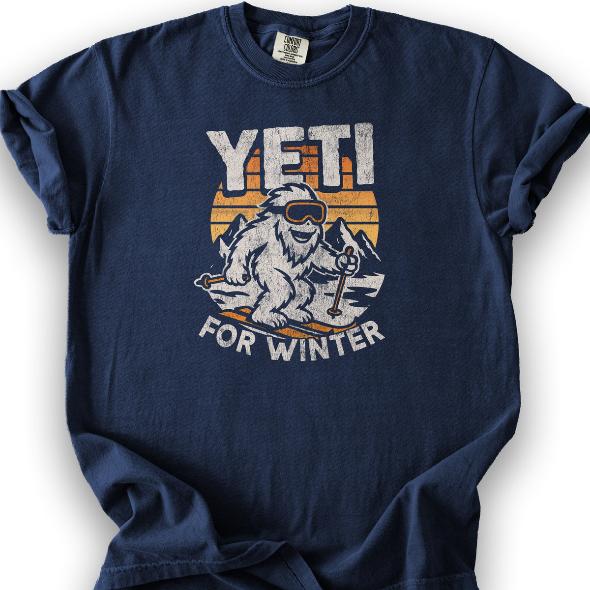 Yeti for Winter T-Shirt - True Navy