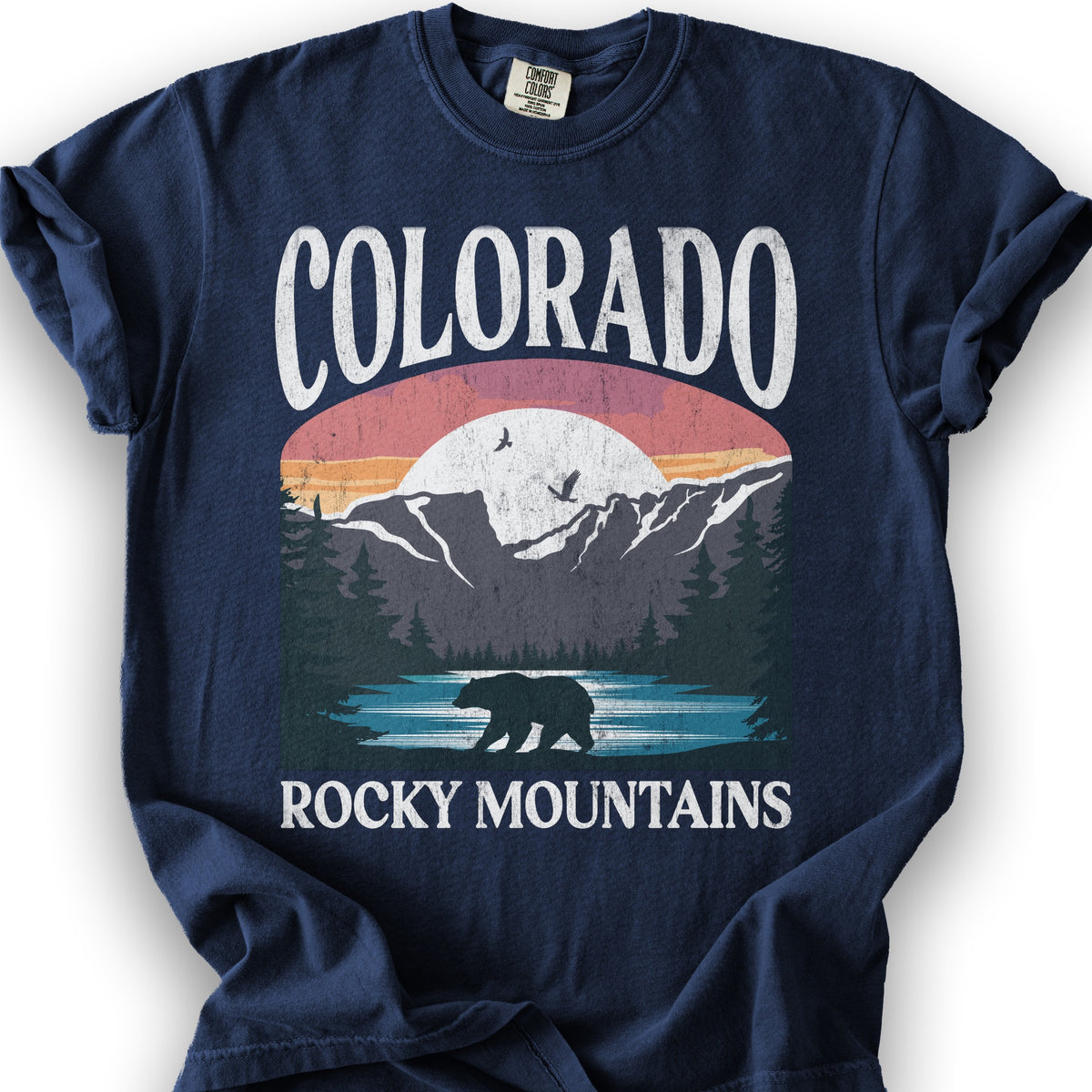 Colorado "Big and Bold" State T-Shirt - True Navy