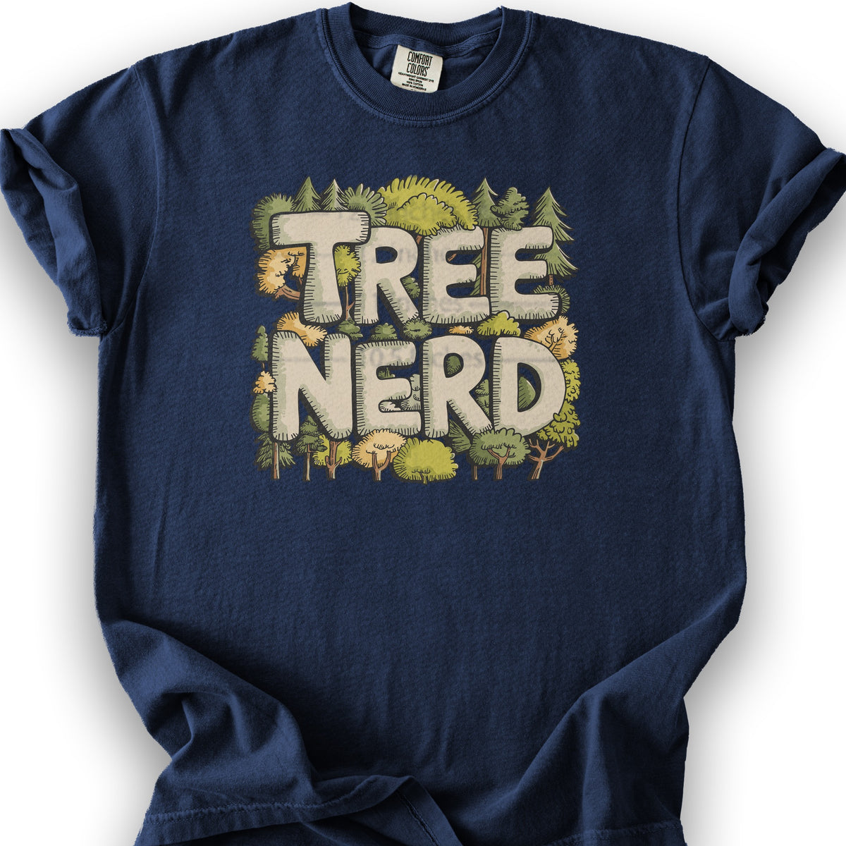 Tree Lover "Tree Nerd" T-Shirt - True Navy