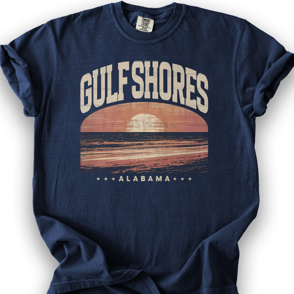 Gulf Shores Alabama "Varsity" Shirt - True Navy