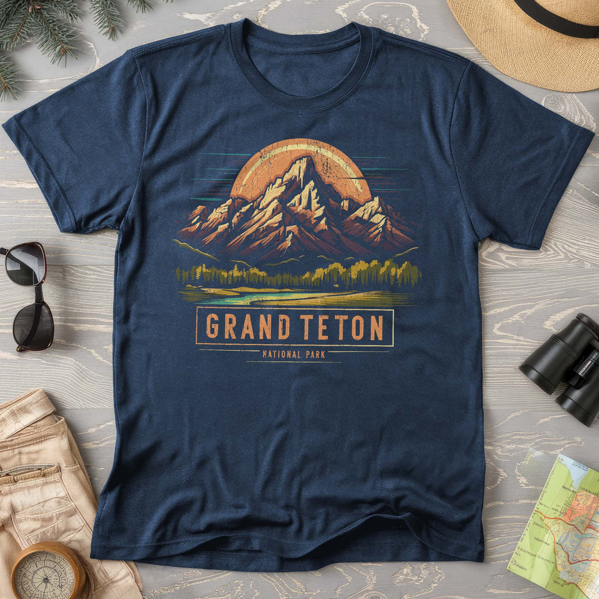 Grand Teton National Park Vintage Tetons T-Shirt