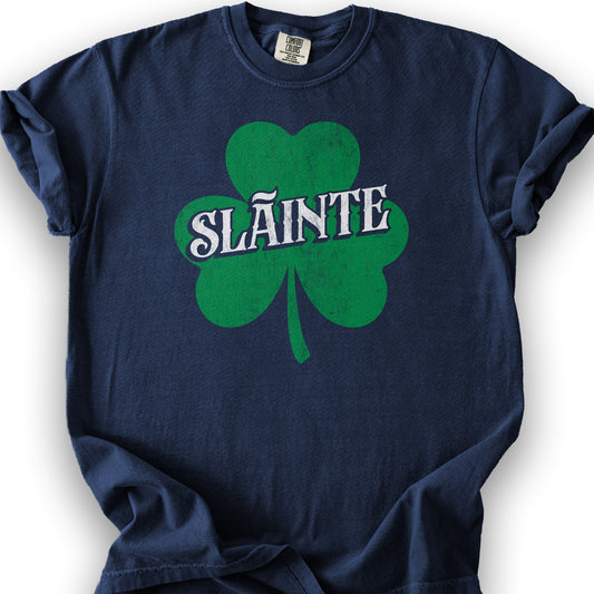 Sláinte Textured Shamrock T-Shirt