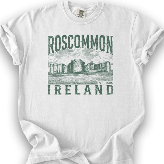 Roscommon Ireland T-Shirt - White