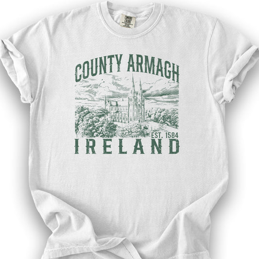 County Armagh Ireland T-Shirt - White