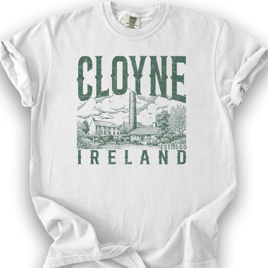 Cloyne Ireland Sketch T-Shirt - White