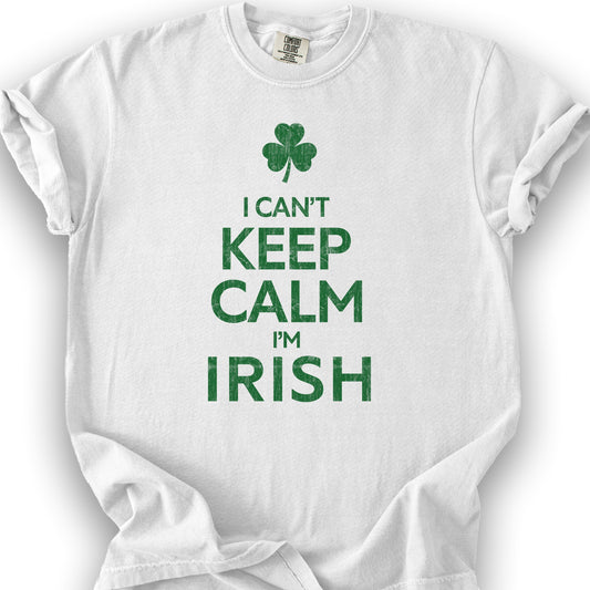 Keep Calm Irish T-Shirt - White