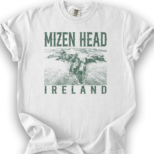 Mizen Head Ireland Sketch T-Shirt - White